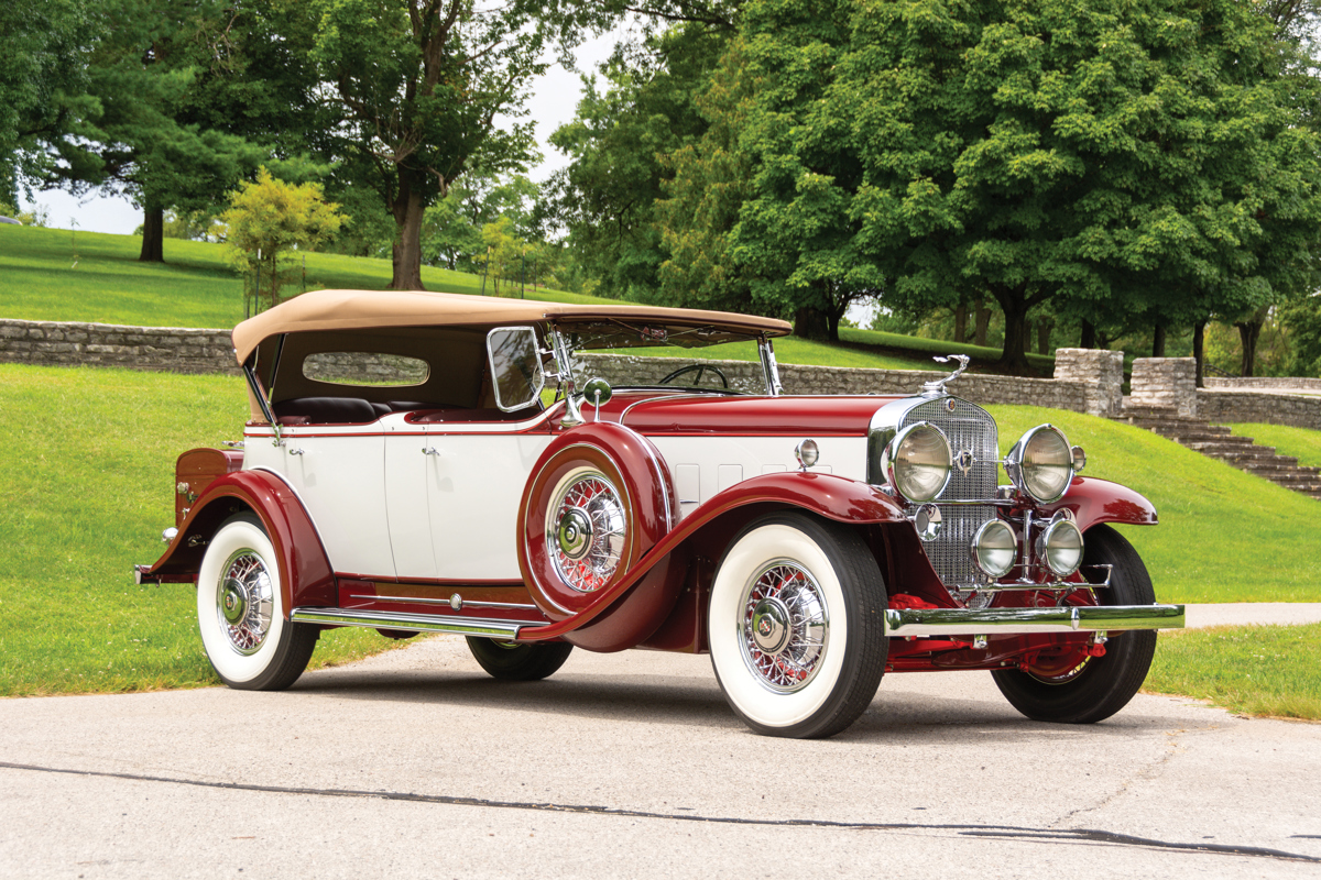 1931 Cadillac V-12 Phaeton by Fleetwood offered at RM Auctions’ Auburn Fall live auction 2019
